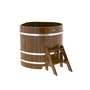 Купель BentWood угловая из лиственницы (1,03 х1,03 м.), h=1 м. Мореная Рустик для купания фото - 1 BentWood угловая из лиственницы (1,03 х1,03 м.), h=1 м. Мореная Рустик купель фото фото - 1