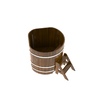 Купель BentWood угловая из лиственницы (1,03 х1,03 м.), h=1 м. Мореная Рустик для купания фото - 2 BentWood угловая из лиственницы (1,03 х1,03 м.), h=1 м. Мореная Рустик купель фото фото - 2